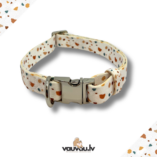 "Haoss" personalized collar with silver color buckle