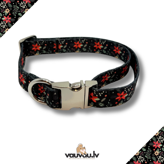 "Magone" personalized collar with silver color buckle