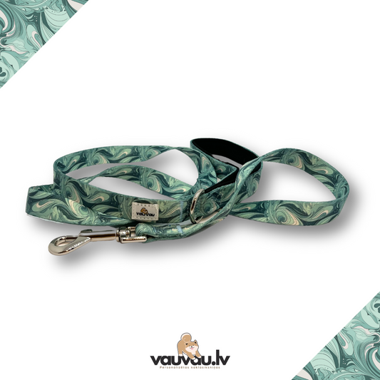 "9 vilnis" leash with silver color buckle